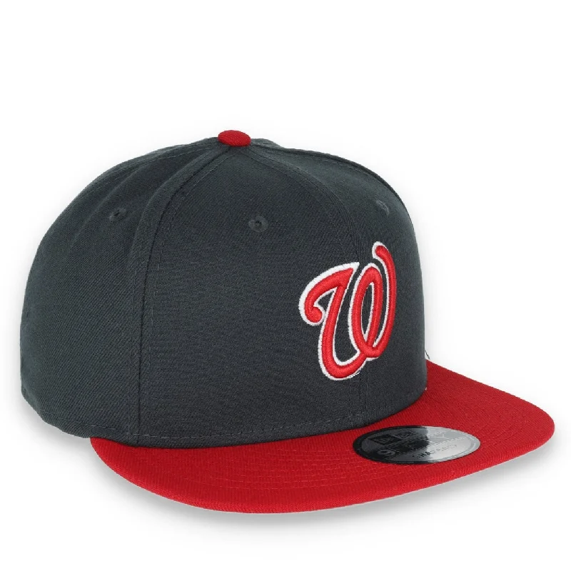 Unique Design Hat-New Era Washington Nationals 2-Tone Color Pack 9FIFTY Snapback Hat - Grey/Scarlet