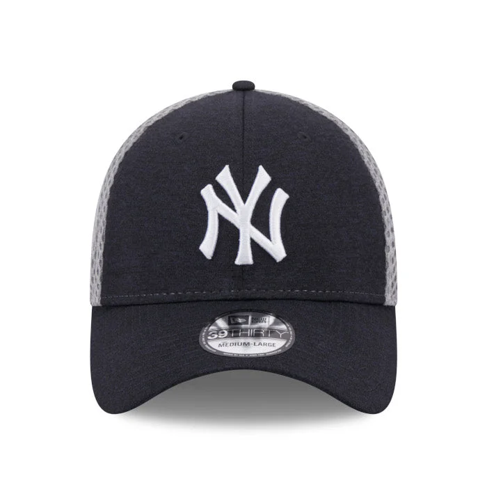 Eco-Friendly Hat-New Era New York Yankees Shadow Neo 39THIRTY Navy and Grey Flex Fit Cap