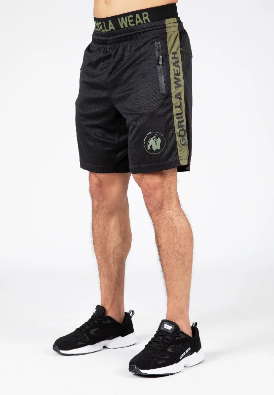 Comfortable Lounge Shorts-Atlanta Shorts - Black/Green