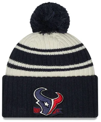 Lightweight Hat-New Era Houston Texans Cold Weather Pom Knit