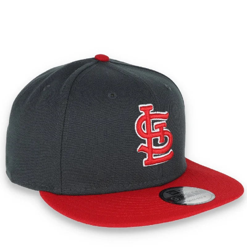 Classic Baseball Hat-New Era ST Louis Cardinals 2-Tone Color Pack 9FIFTY Snapback Hat- Grey/Scarlet