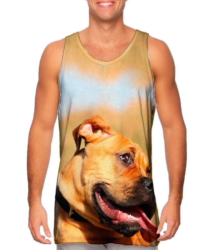 Racerback Tank-Shy Boxer