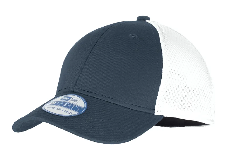 Warm Hat-New Era® - Youth Stretch Mesh Cap-Deep Navy/White