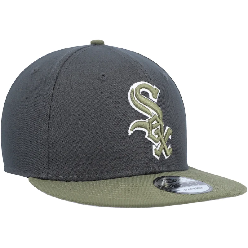 Cool Hat-New Era Chicago White Sox 2-Tone Color Pack 9FIFTY Snapback Hat-Grey/Olive