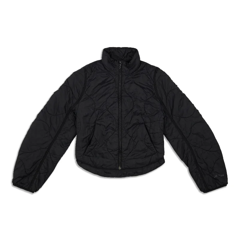 Tailored Jacket-Quilted Light Insulation Cropped Jacket - Resale