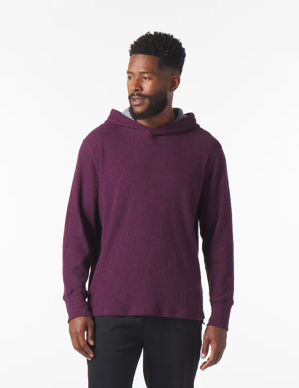 Warm Winter Hoodie-Thermasof Hoodie: Mulberry