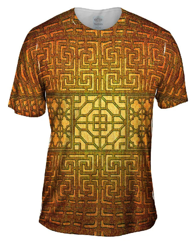 Cool Sketch T-Shirt-Eastern Tapestry Gold