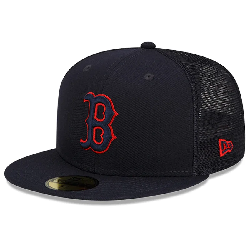 Fashionable Hat-New Era Boston Red Sox 2022 Batting Practice 59FIFTY Fitted Hat - Navy