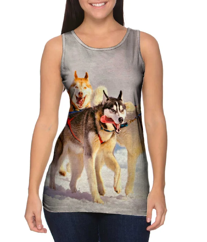 Workout Essential Tank-Running Huskies