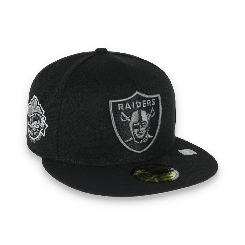 Classic Hat-Las Vegas Raiders Shield 2000 Hawaii Pro Bowl Side Patch New Era 59Fifty Fitted-Black/Grey