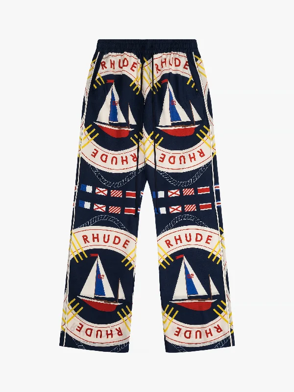 Linen Pants-RHUDE FLAG SAIL SILK PANT