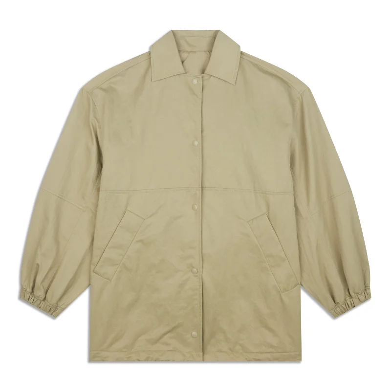 Waterproof Outdoor Jacket-Lightweight Oversized Coaches Jacket - Resale