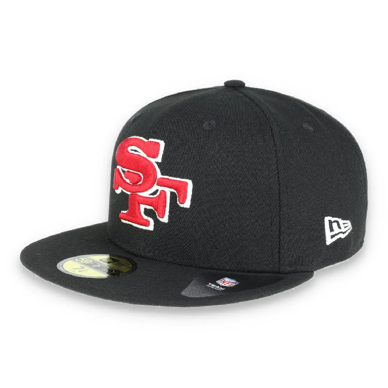 Fashionable Hat-San Francisco 49ers Logo Elements Collection 59FIFTY-Black/Red