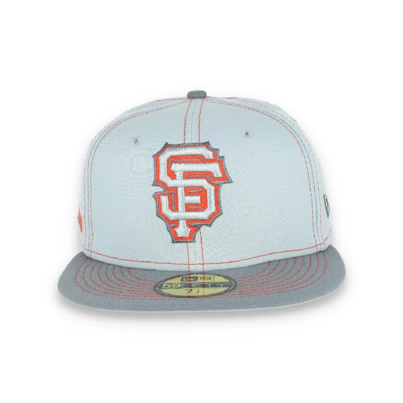 Team Logo Hat-New Era San Francisco Giants Gray Pop 59FIFTY Fitted Hat- Gray