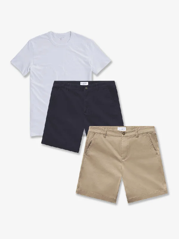 Premium Shorts-Set 18: 2 pair of Stretch Shorts + 1 Driggs Tee