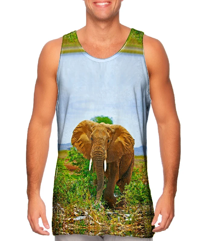 Graphic Tank-Safari Elephant