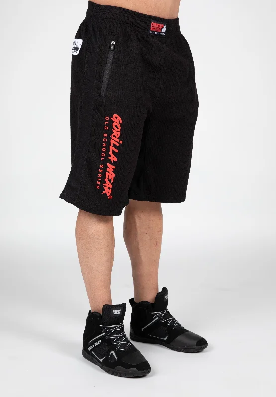 Tailored Shorts-Augustine Old School Shorts - Black/Red