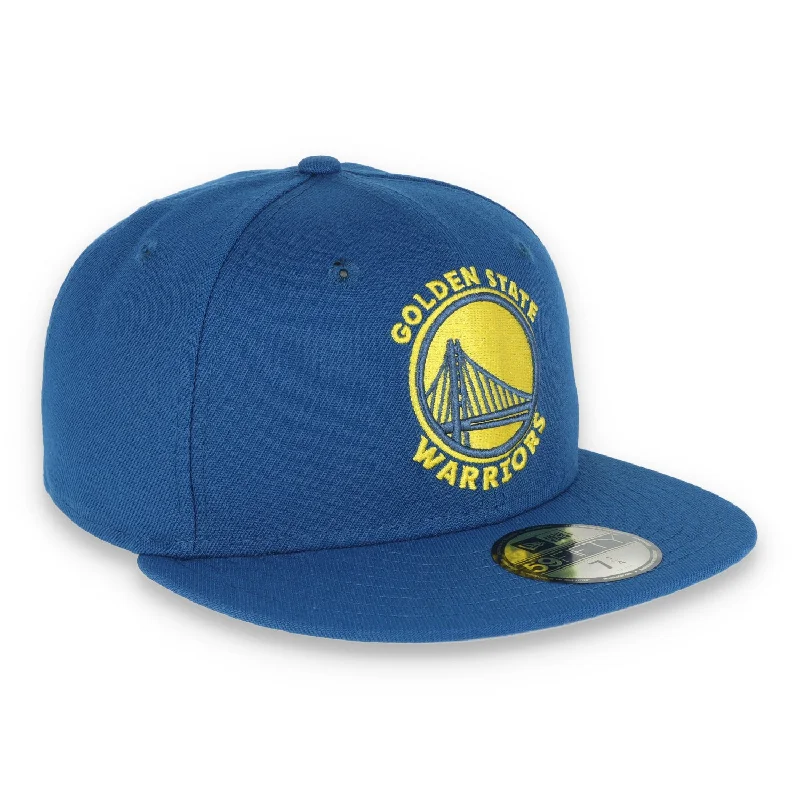 Designer Hat-NEW ERA GOLDEN STATE WARRIORS BASIC 59FIFTY HAT- SEASHORE/YELLOW