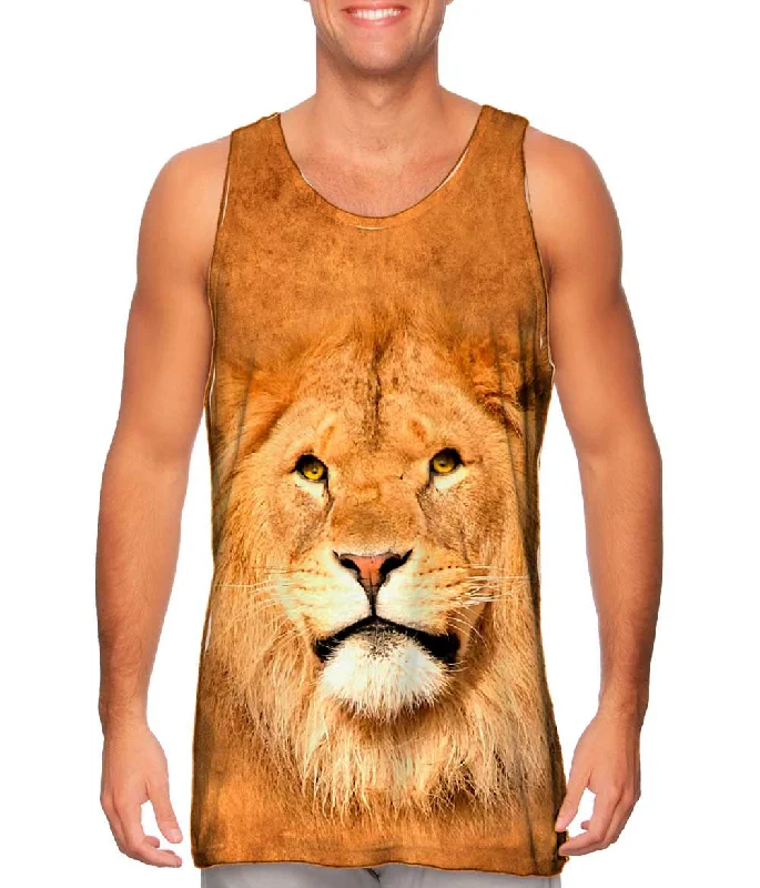 Sleeveless Fashion Top-Serious Lion Pose