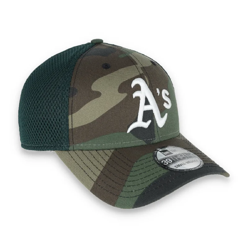 Stylish Hat-New Era Oakland Athletics Team Neo 39THIRTY Flex Fit- Camo