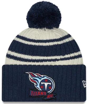 Wool Hat-New Era Tennessee Titans Cold Weather Pom Knit