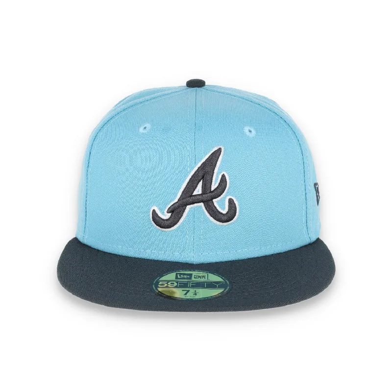 Adjustable Hat-NEW ERA ATLANTA BRAVES 59FIFTY COLOR PACK-BABY BLUE/GREY