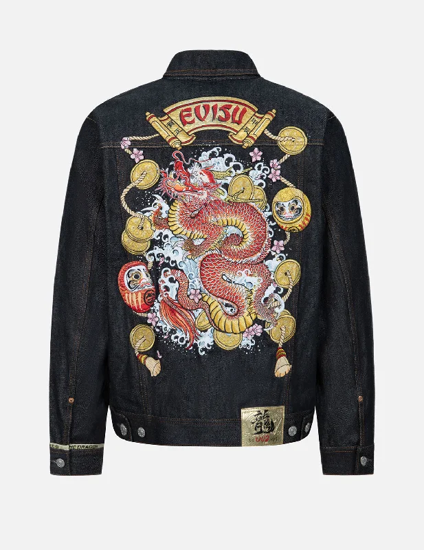 Technical Jacket-2024 Limited Edition Year of the Dragon Relax Fit Denim Jacket