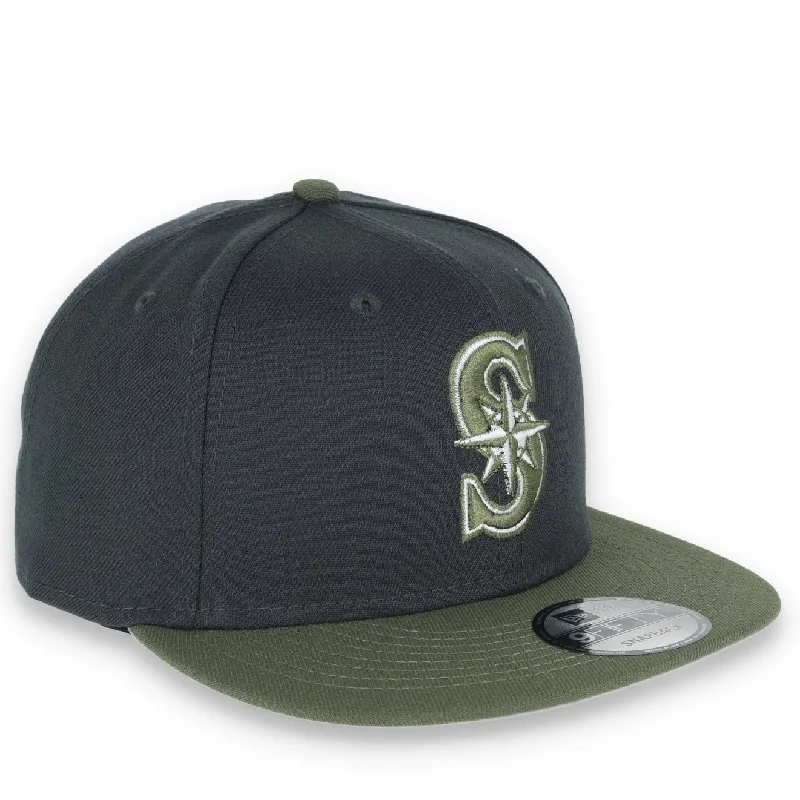 Visor Hat-New Era Seattle Mariners 2-Tone Color Pack 9FIFTY Snapback Hat-Grey/Olive