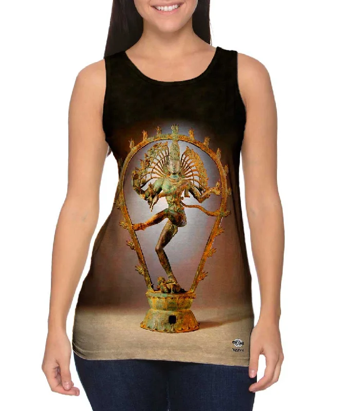 Sleeveless Top-Shiva As The Lord Of Dance Statue