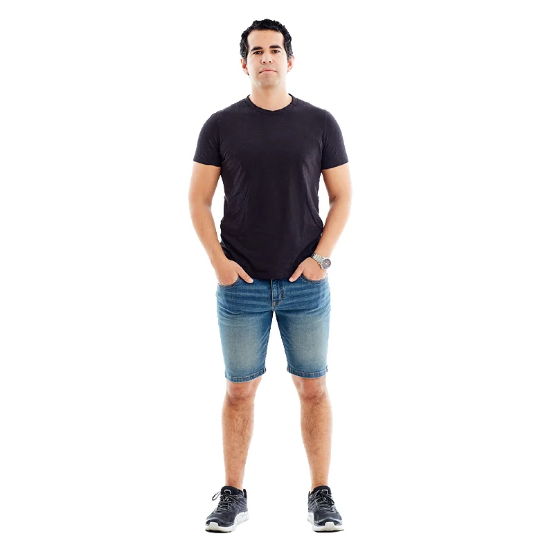 Functional Shorts-Jean Shorts / Cowboy (Tinted)