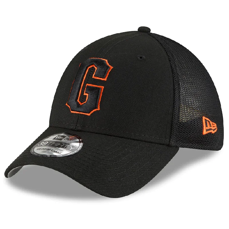 Knit Hat-New Era San Francisco Giants 2022 Batting Practice 39THIRTY Flex Hat - Black