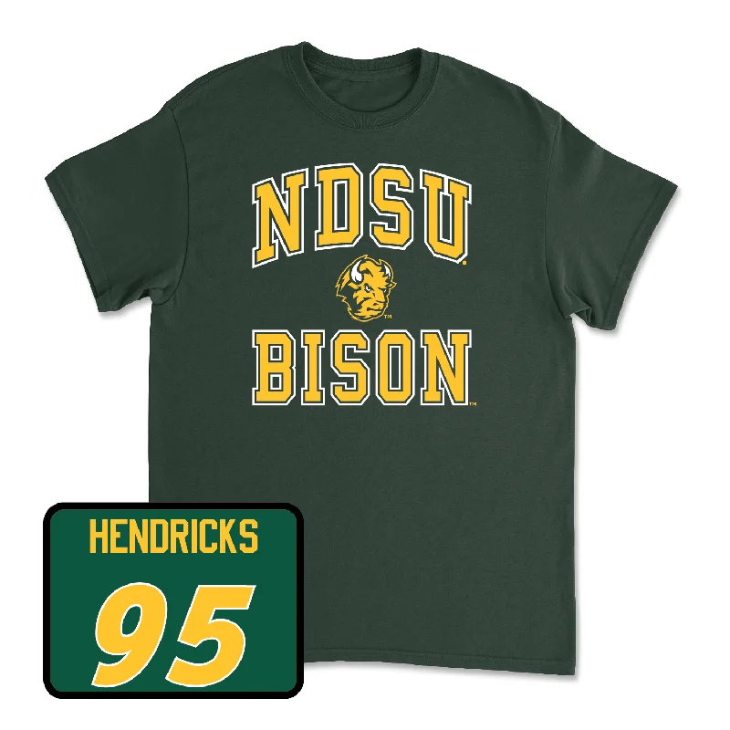 Bold Letter T-Shirt-Green Football College Tee - Dylan Hendricks