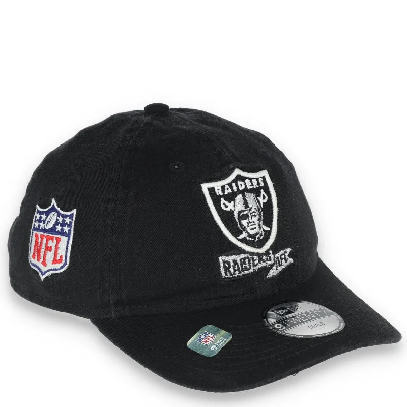 Travel-Friendly Hat-NEW ERA YOUTH LAS VEGAS RAIDERS ON-FIELD 9TWENTY ADJUSTABLE HAT