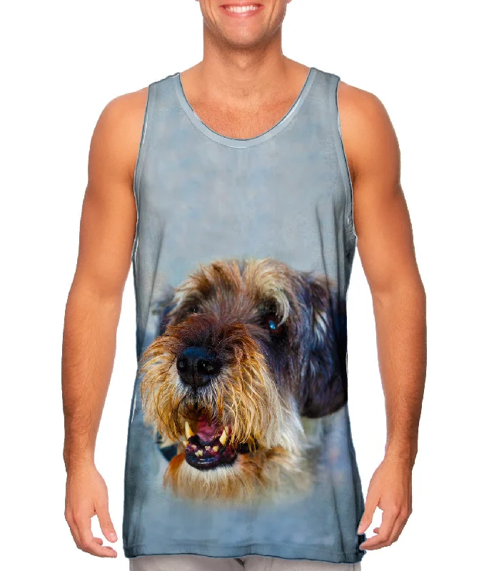 Workout Sleeveless-Scruffy Time Dog