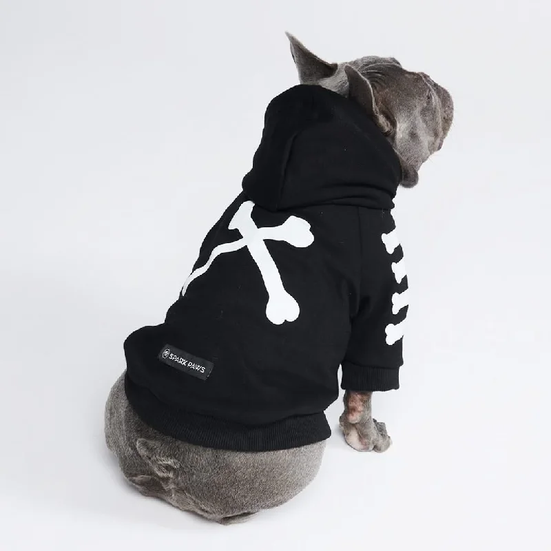 Adventure Hoodie-"WOOF" Dog Hoodie - Black & Reflective