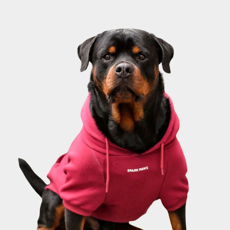 Music Hoodie-Essential Dog Hoodie - Burgundy