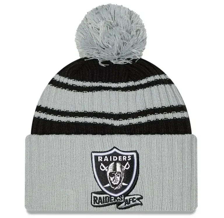 Warm Hat-New Era Las Vegas Raiders Cold Weather Pom Knit