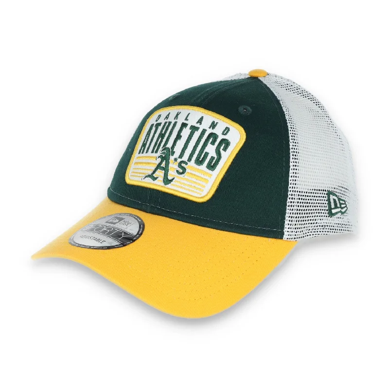 Flat Cap Hat-New Era Oakland Athletics Patch 9FORTY Snapback Hat