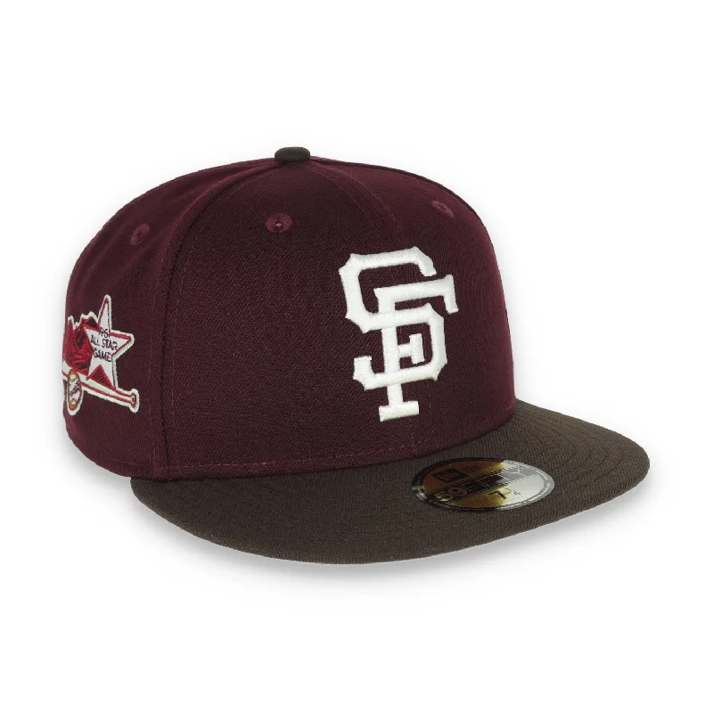 Cowboy Hat-New Era San Francisco 1996 All-Star Side Patch 59IFTY Fitted Hat-Maroon