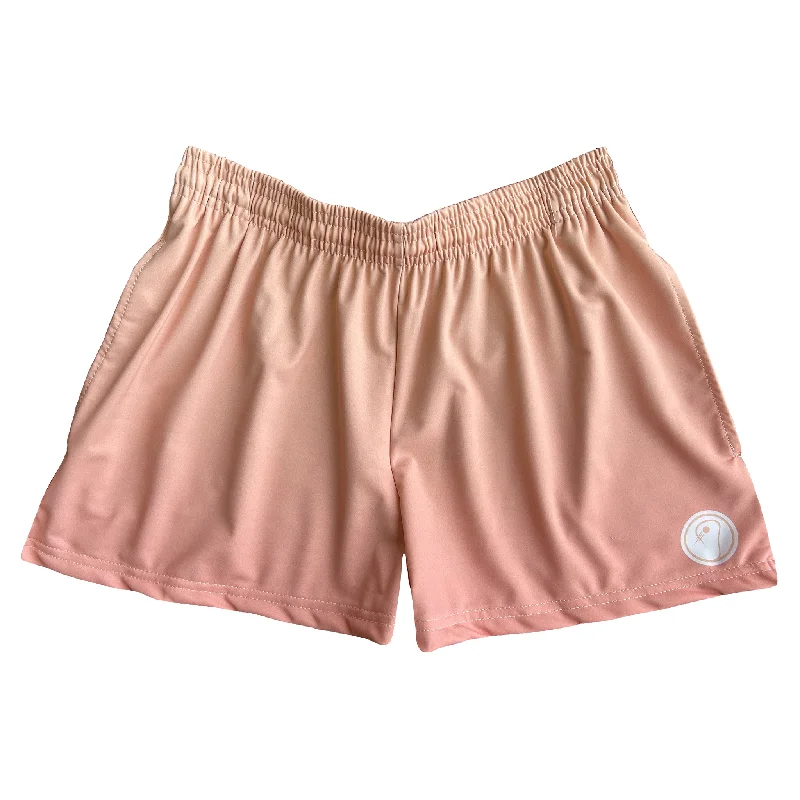 Golf Shorts-Womens Lacrosse Shorts - Peach Ombre