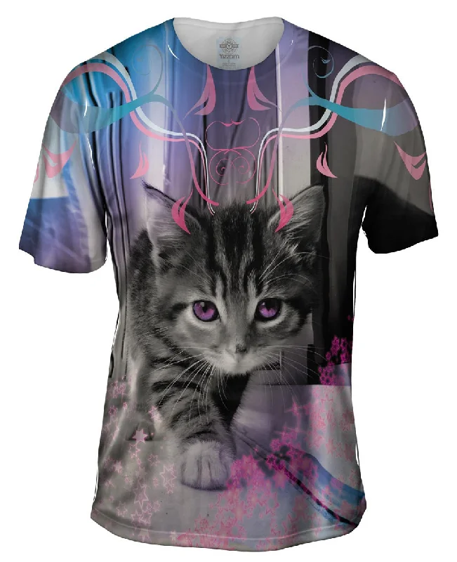 Graphic Print T-Shirt-Fab Kitten