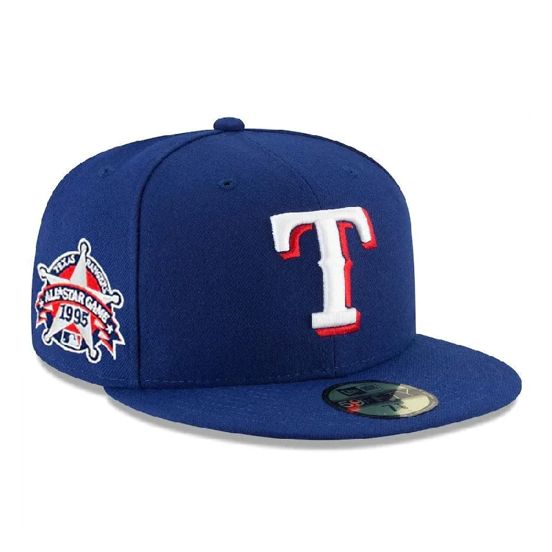 Fashionable Hat-New Era Texas Rangers 1995 All Star Game Side Patch 59Fifty Fitted Hat