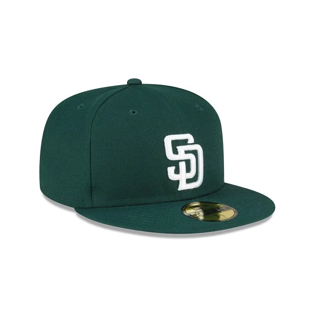 Statement Hat-New Era San Diego Padres 59FIFTY Fitted Hat- Dark Green