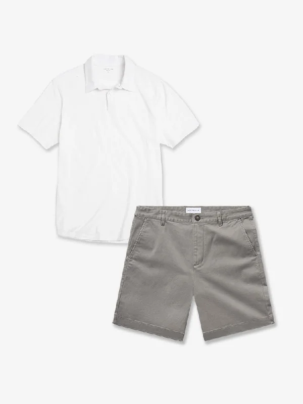 Tailored Fit Shorts-Set 19: 1 pair of Stretch Shorts + 1 Polo