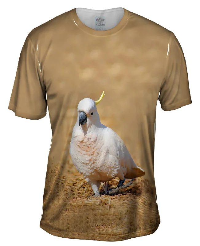 Logo Print T-Shirt-Dancing Cockatoo