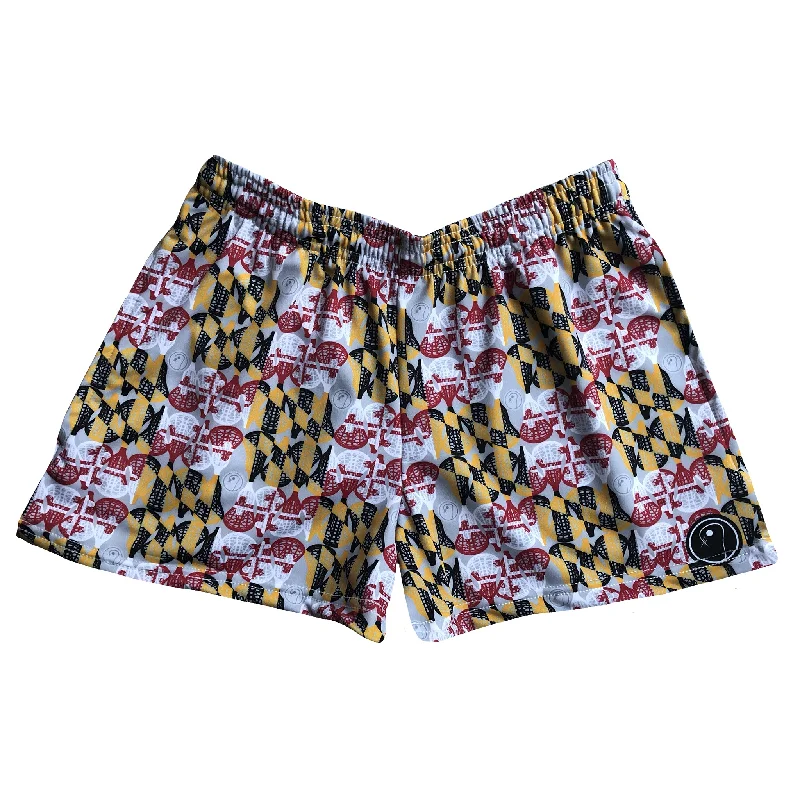 Athletic Fit Shorts-Womens Maryland Lacrosse Shorts