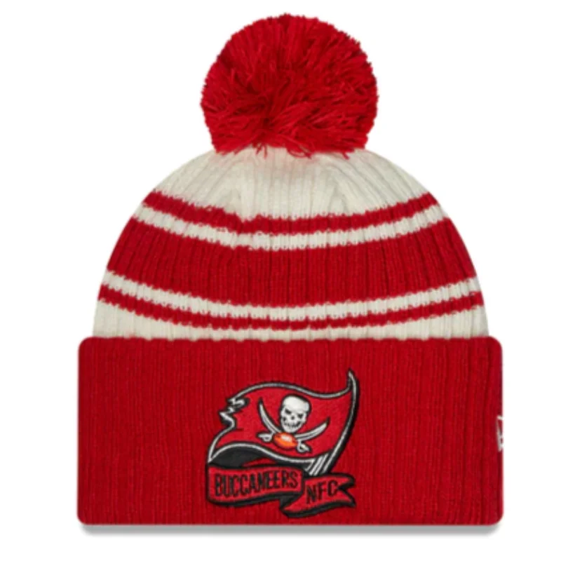 Straw Hat-New Era Tampa Bay Buccaneers Cold Weather Pom Knit