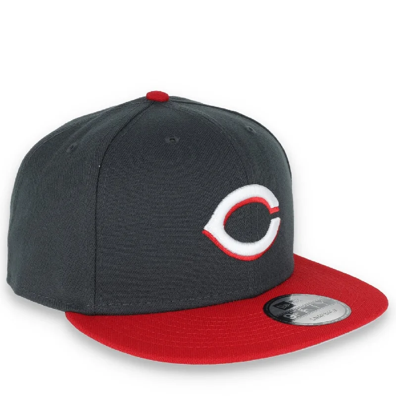 Cool Pattern Hat-New Era Cincinnati Reds 2-Tone Color Pack 9FIFTY Snapback Hat- Grey/Scarlet