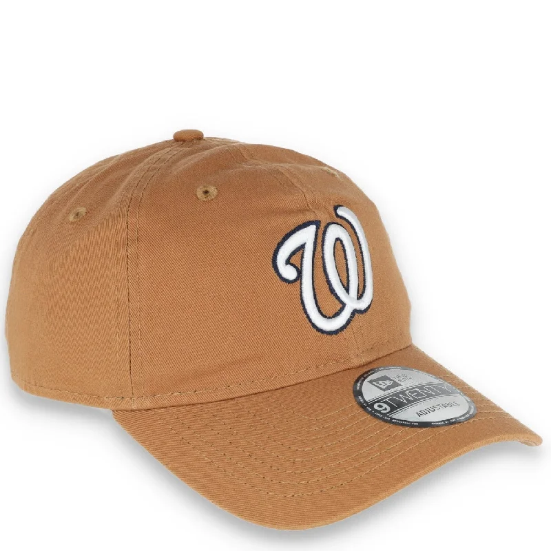 Protective Beach Hat-New Era Washington Nationals Core Classic 2.0 9TWENTY Adjustable Hat-Khaki