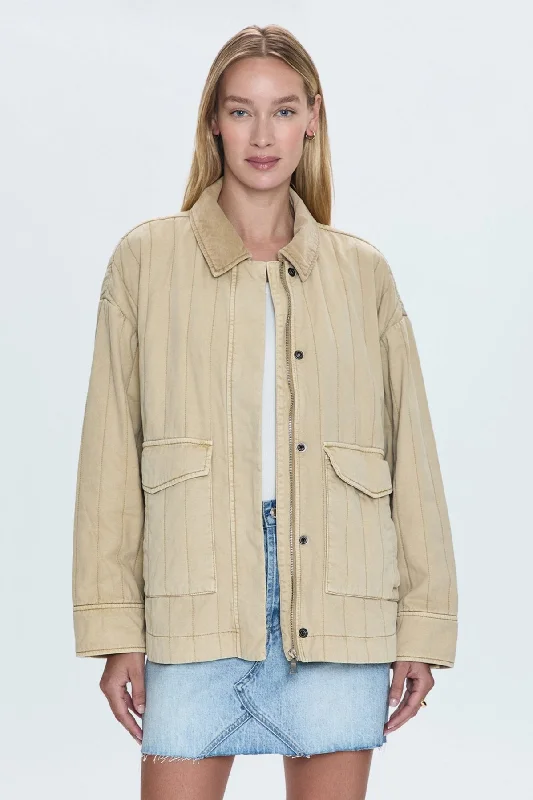 Warm Winter Jacket-Cecile Quilted Jacket - Canoe